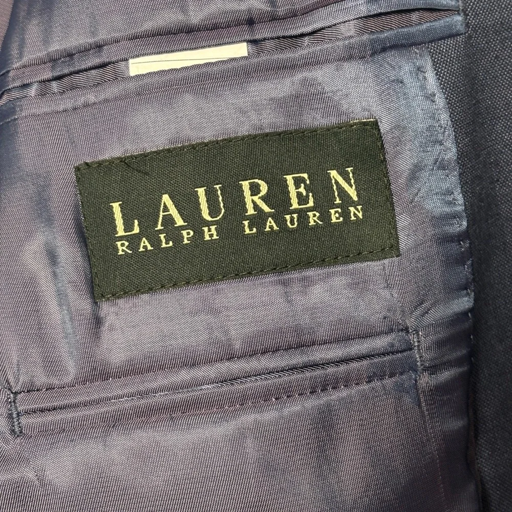 Lauren Ralph Lauren‎ Boys Size 18R Blue 2-Button Blazer Suit Jacket Formal Wear